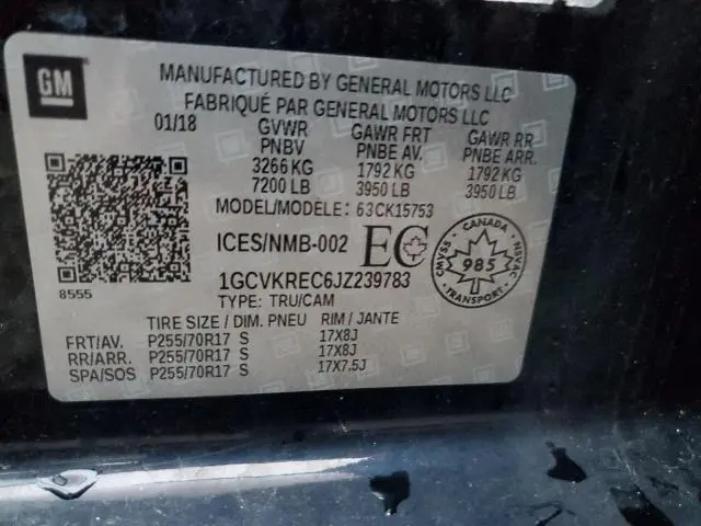 2018 CHEVROLET SILVERADO K1500 LT  