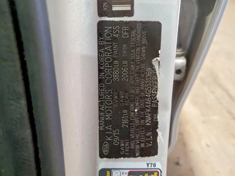 2016 KIA FORTE LX  