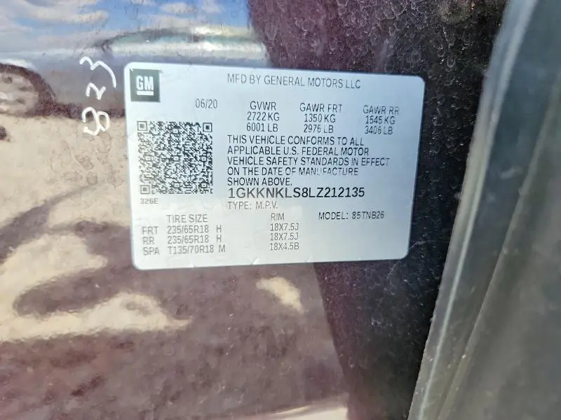 2020 GMC ACADIA SLE  