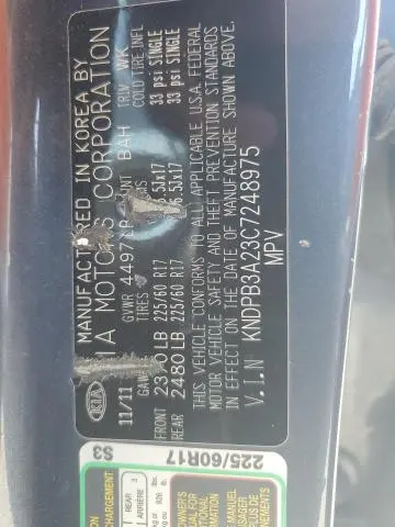 2012 KIA SPORTAGE BASE  