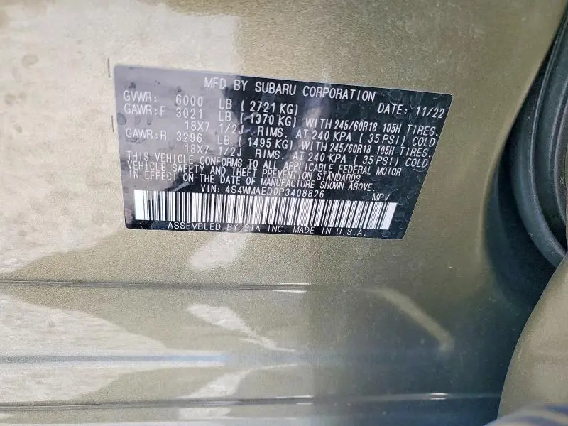2023 SUBARU ASCENT PREMIUM  