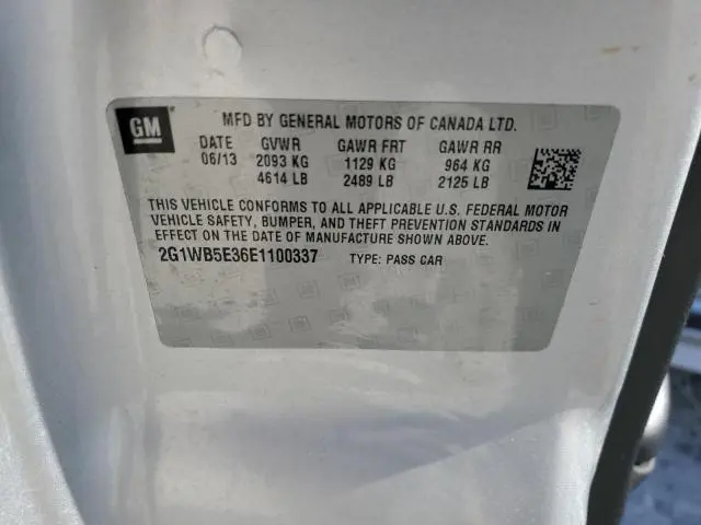 2014 CHEVROLET IMPALA LIMITED LT  