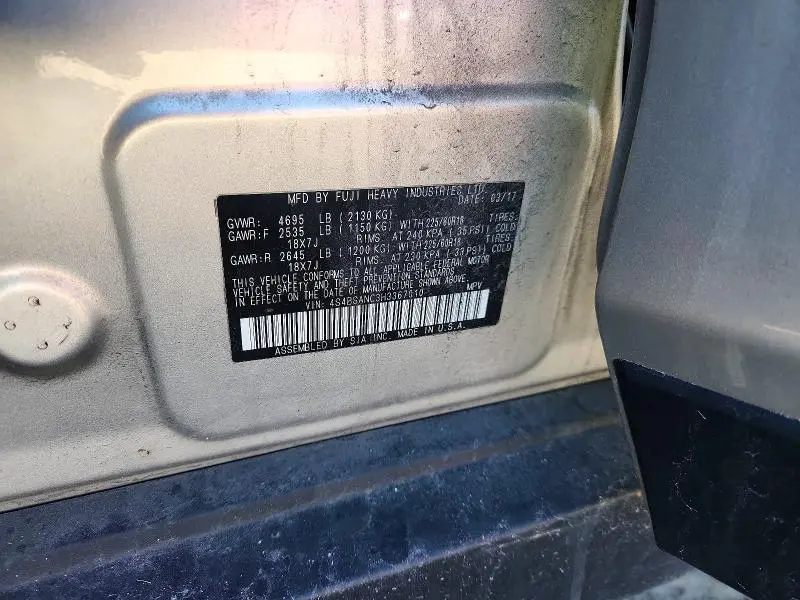 2017 SUBARU OUTBACK 2.5I LIMITED  