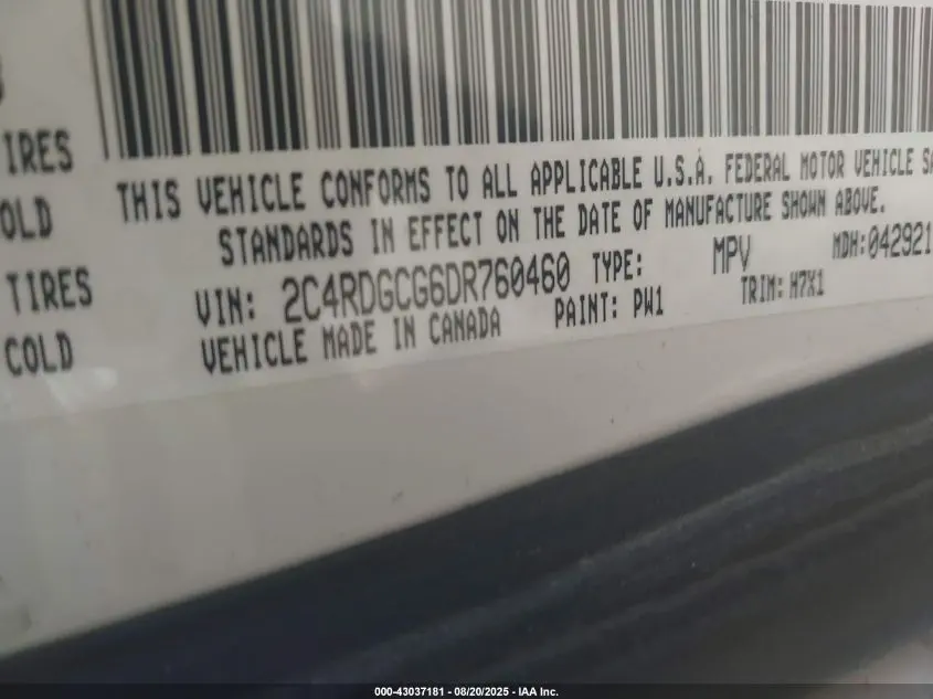 2013 DODGE GRAND CARAVAN SXT