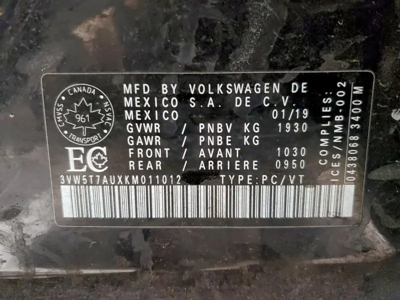 2019 VOLKSWAGEN GTI S  