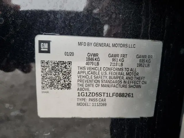 2020 CHEVROLET MALIBU LT  