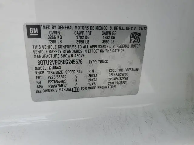 2014 GMC SIERRA K1500 SLT  