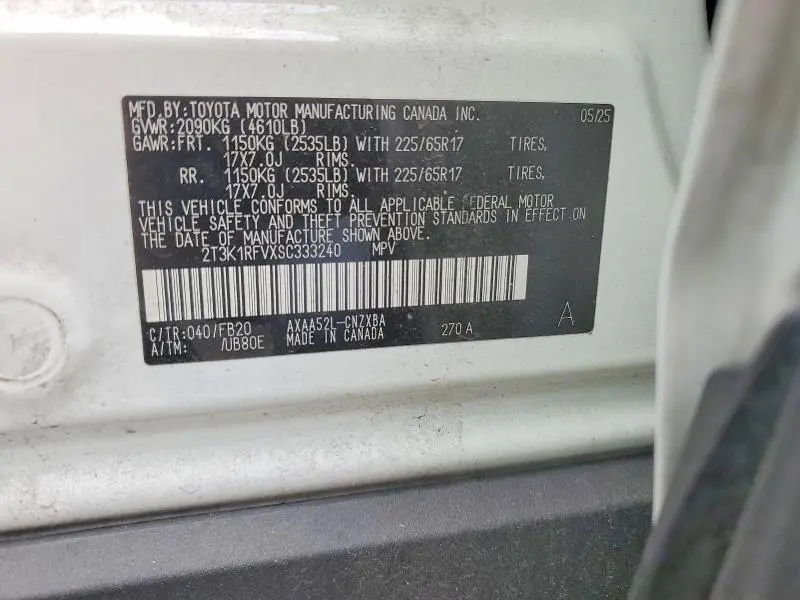 2025 TOYOTA RAV 4   