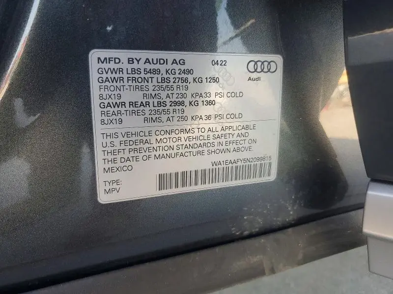 2022 AUDI Q5 PREMIUM PLUS 45  