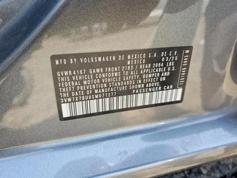 2025 VOLKSWAGEN JETTA SE  