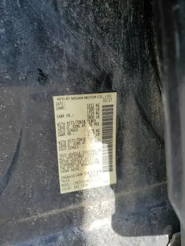 2017 NISSAN TITAN PRO -4X