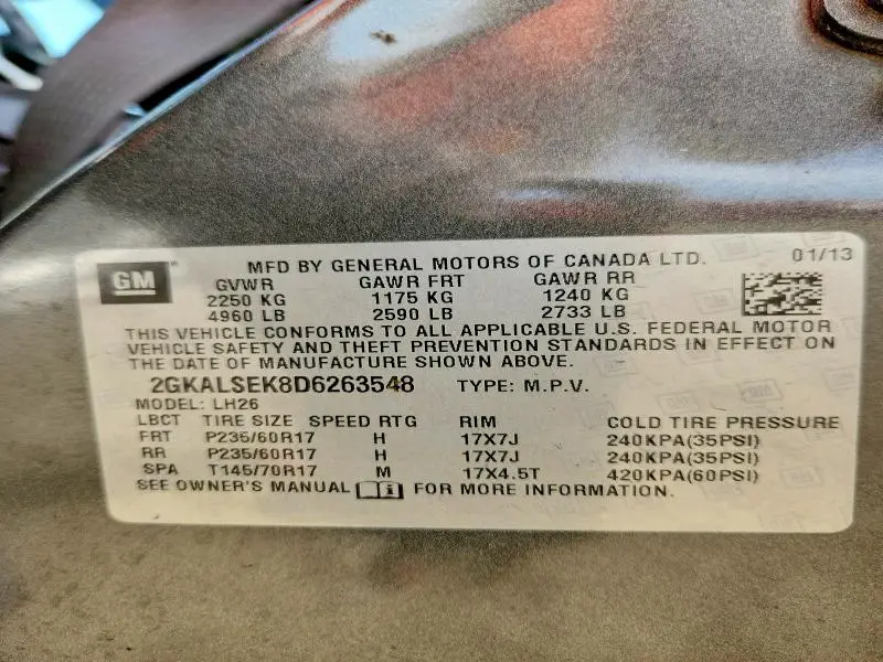 2013 GMC TERRAIN SLE  