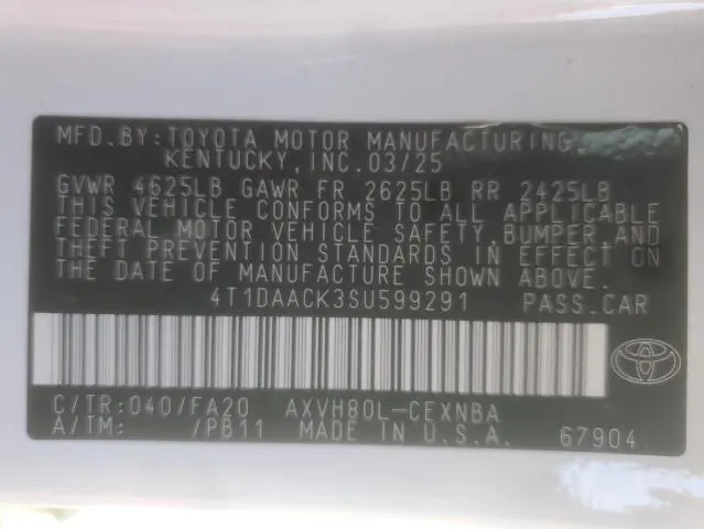 2025 TOYOTA CAMRY XSE  