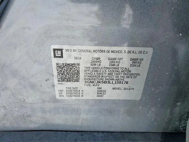 2020 CHEVROLET TRAX LS  