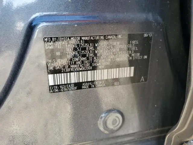 2013 TOYOTA RAV4 LIMITED  