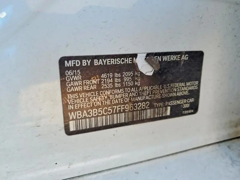 2015 BMW 328 XI SULEV  