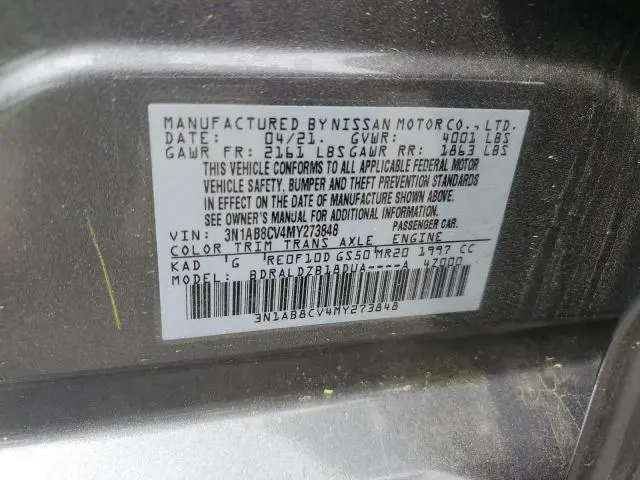 2021 NISSAN SENTRA SV  