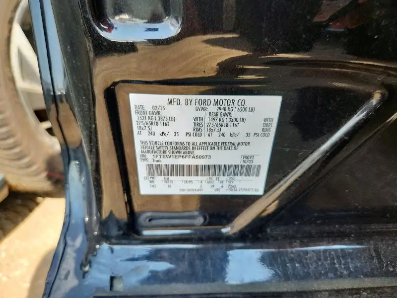 2015 FORD F150 SUPERCREW  
