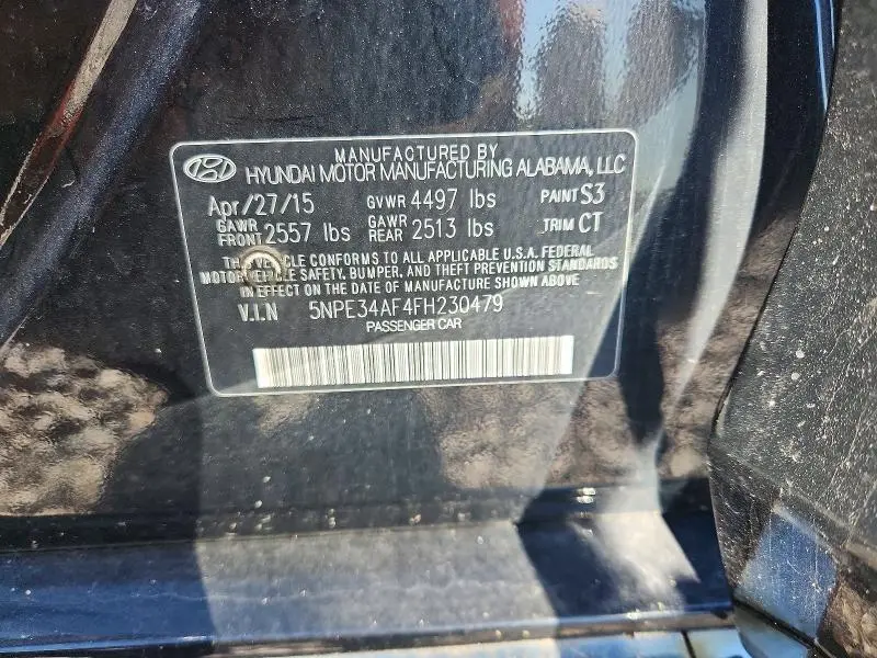 2015 HYUNDAI SONATA SPORT  