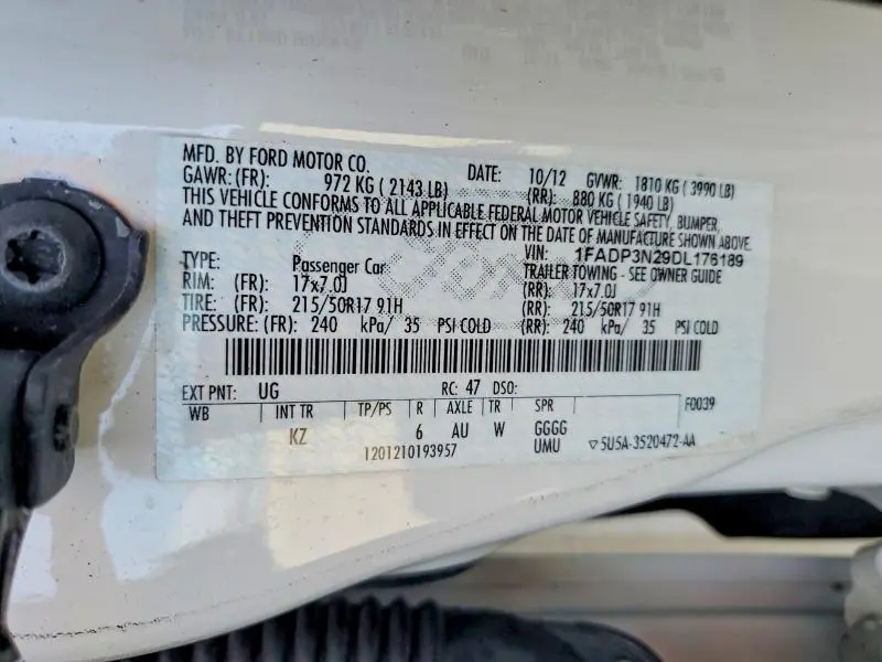 2013 FORD FOCUS TITANIUM  