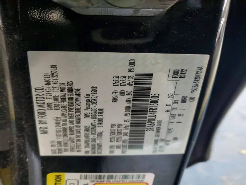 2015 FORD FUSION SE HYBRID  