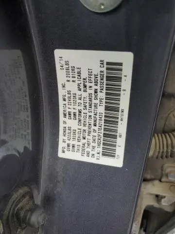 2014 HONDA ACCORD LX