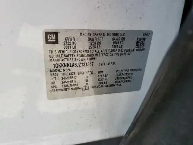 2018 GMC ACADIA SLE  
