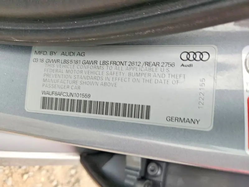 2018 AUDI A6 PREMIUM  