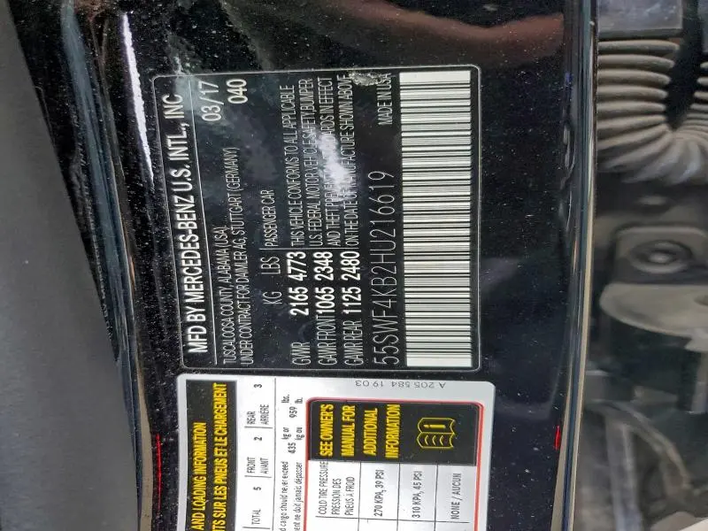 2017 MERCEDES-BENZ C 300 4MATIC  