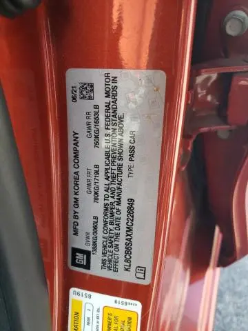 2021 CHEVROLET SPARK LS  