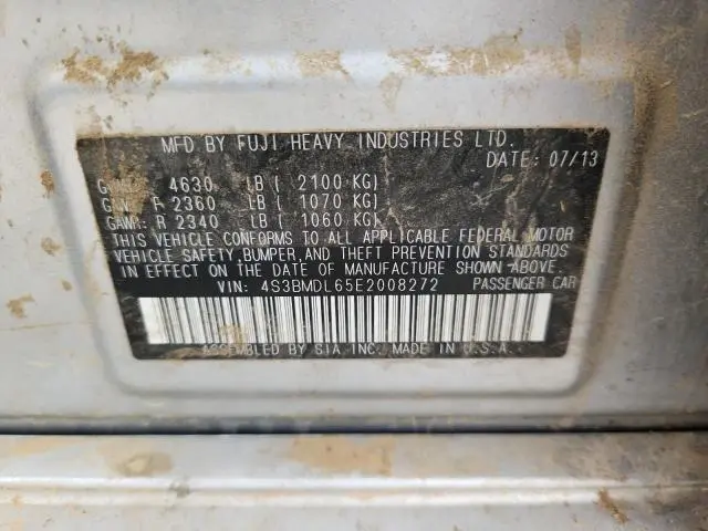 2014 SUBARU LEGACY 3.6R LIMITED