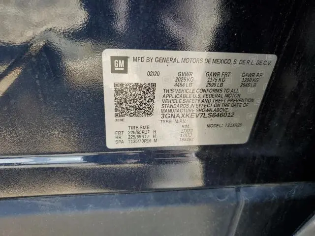 2020 CHEVROLET EQUINOX LT  
