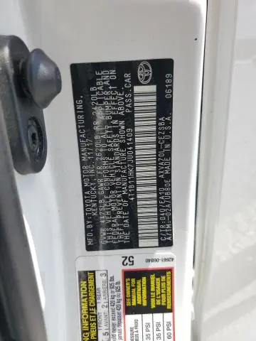2018 TOYOTA CAMRY L