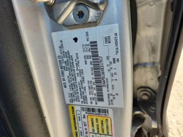 2017 FORD FUSION SE HYBRID  