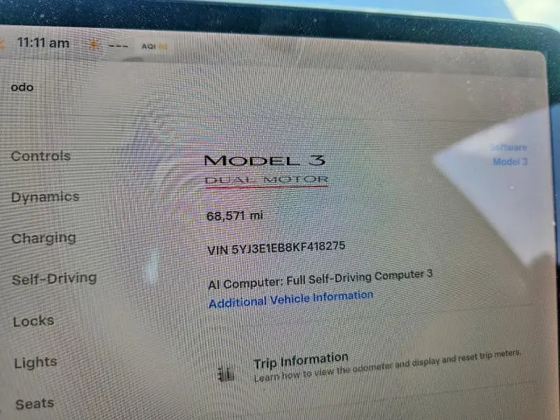 2019 TESLA MODEL 3   