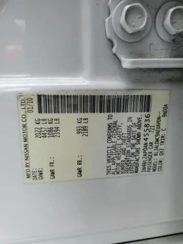 2010 NISSAN ALTIMA SR  