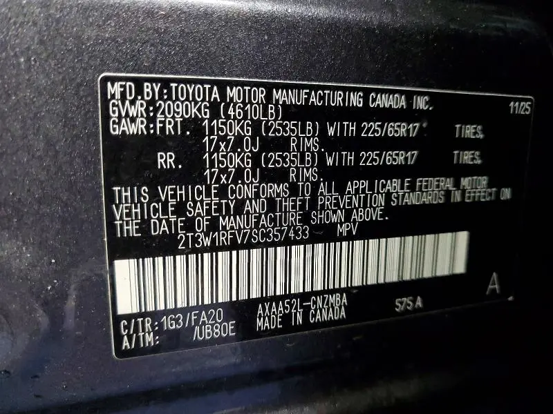 2025 TOYOTA RAV4 XLE  