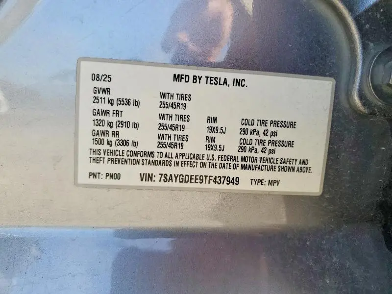 2026 TESLA MODEL Y   