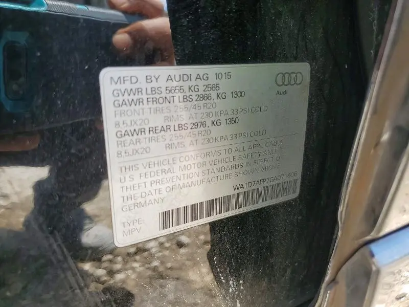 2016 AUDI Q5 PREMIUM PLUS S-LINE  
