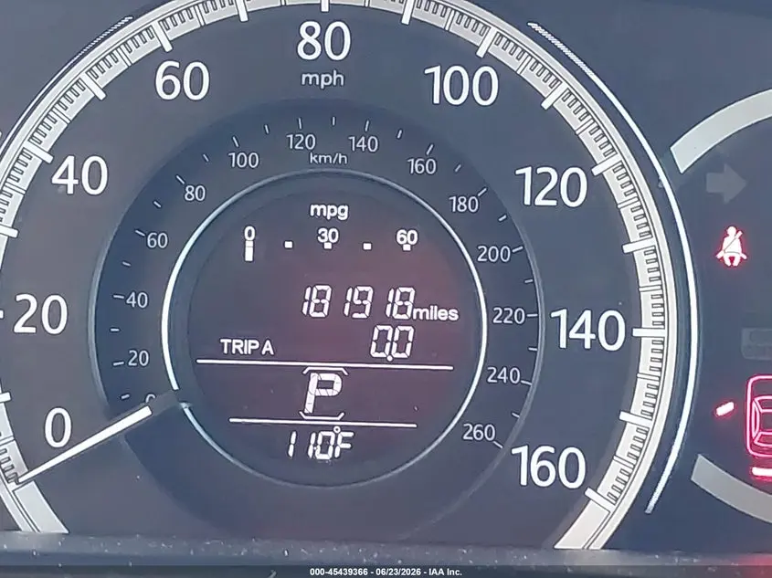 2015 HONDA ACCORD EX-L V-6