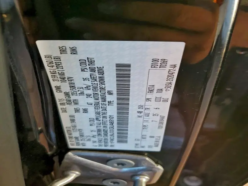 2016 FORD ESCAPE TITANIUM  