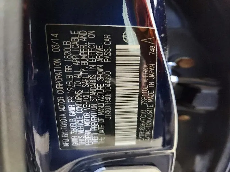 2014 SCION XD BASE  