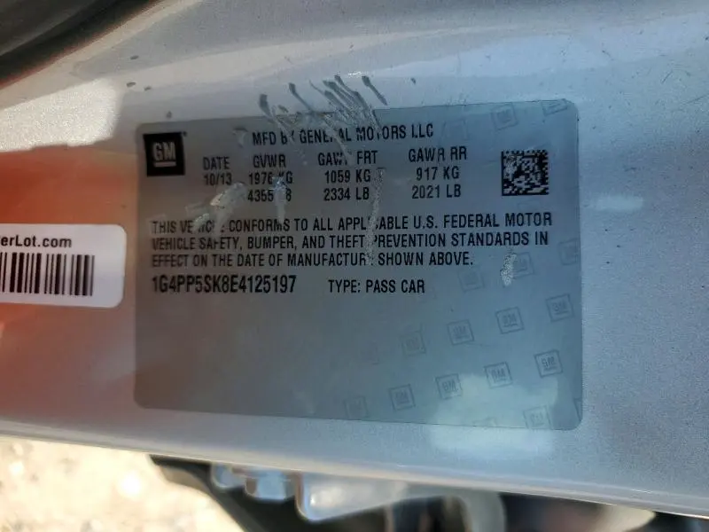 2014 BUICK VERANO   