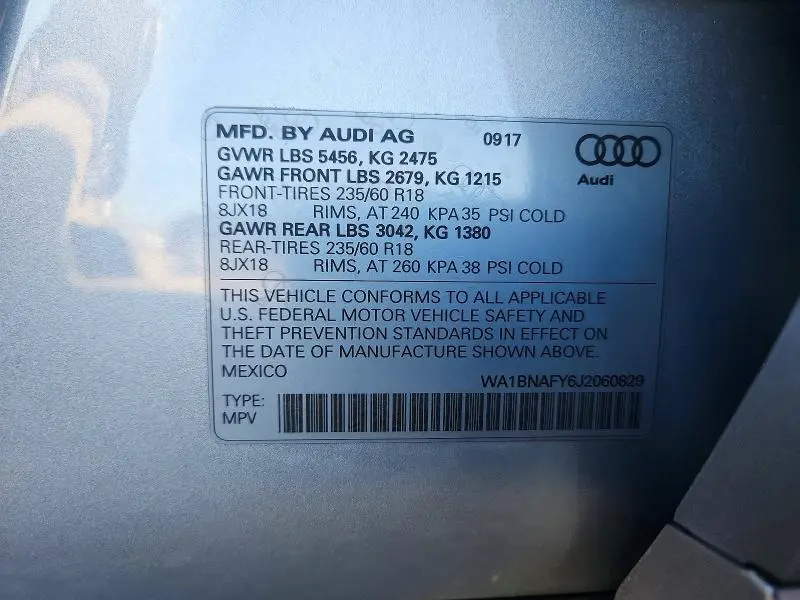 2018 AUDI Q5 PREMIUM PLUS  