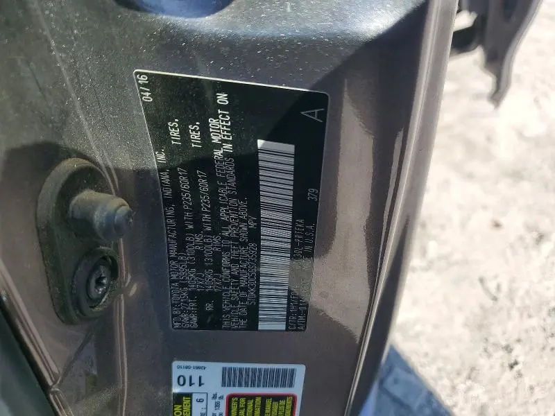 2016 TOYOTA SIENNA LE 8-PASSENGER  