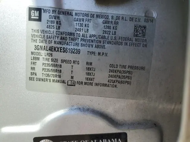 2014 CHEVROLET CAPTIVA LTZ  