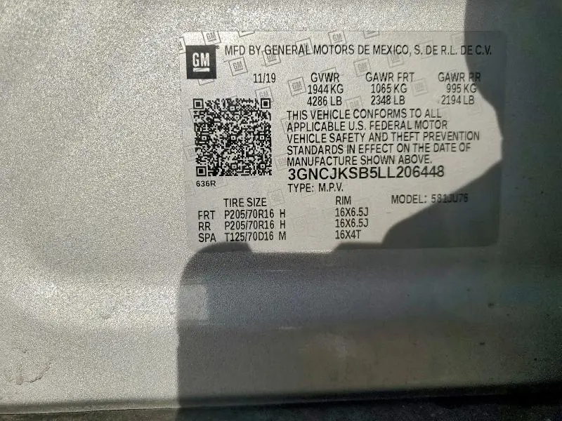 2020 CHEVROLET TRAX LS  