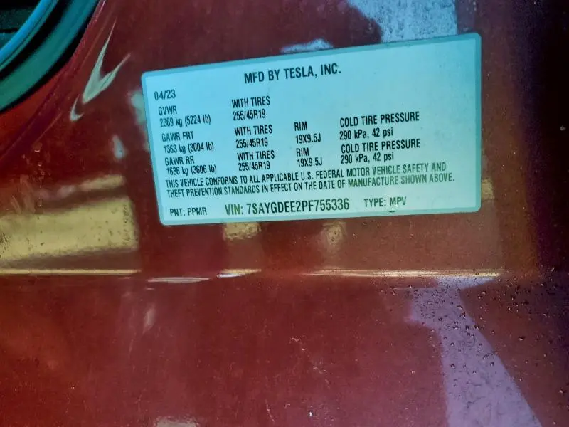 2023 TESLA MODEL Y   