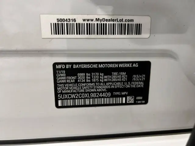 2020 BMW X7 XDRIVE40I  