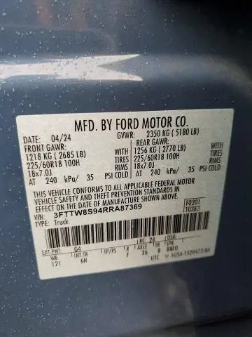 2024 FORD MAVERICK LARIAT  